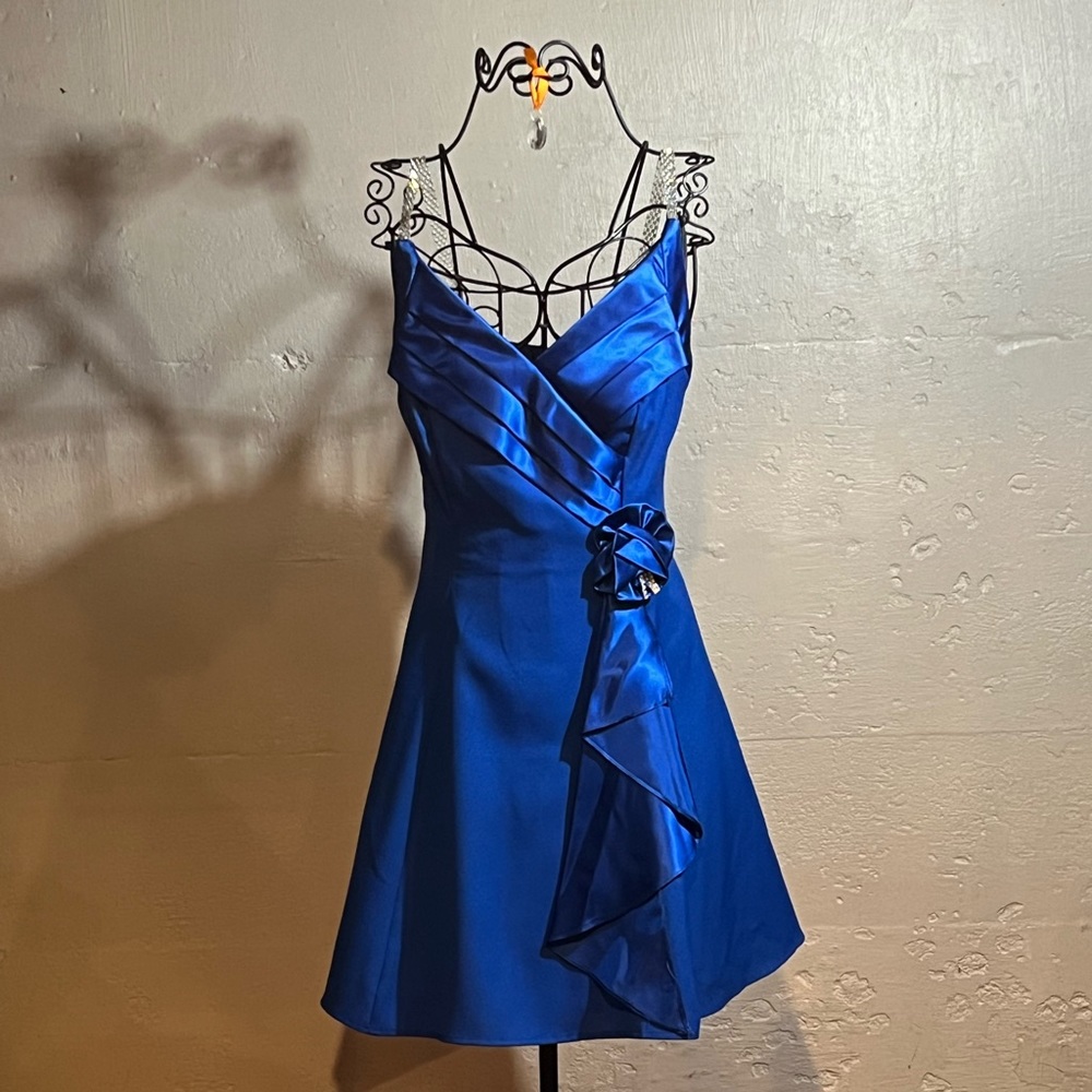 Blue cocktail dress